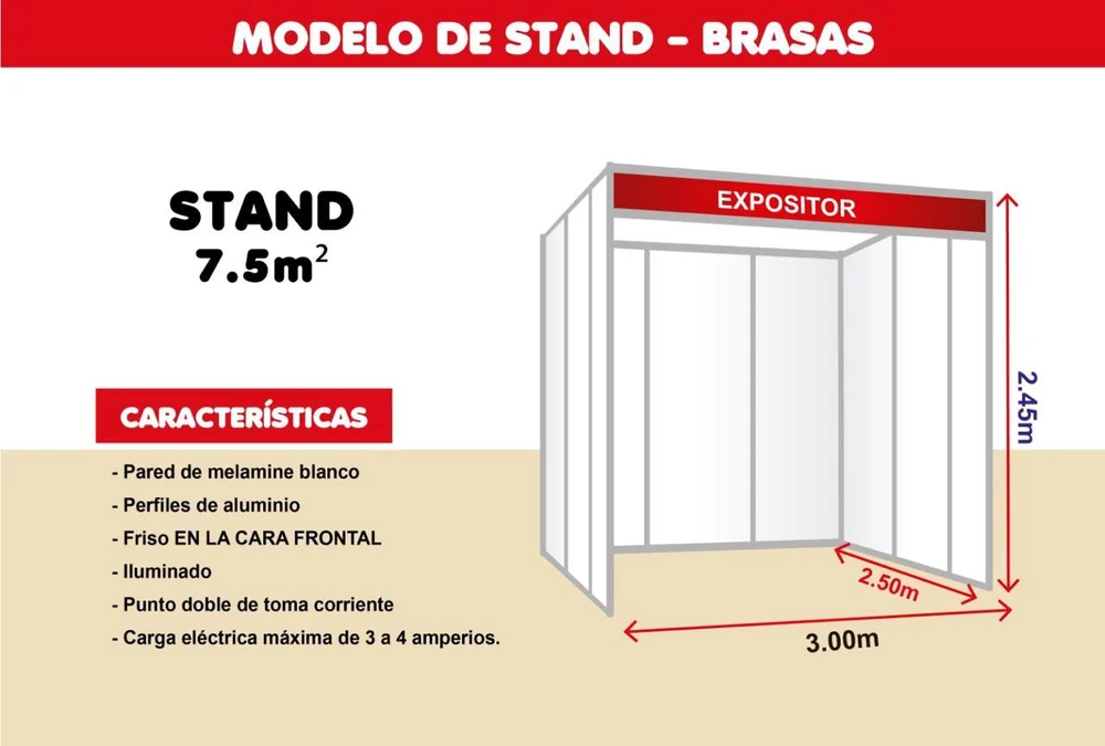 Stand Brasas y parrillas · 7.5 m²