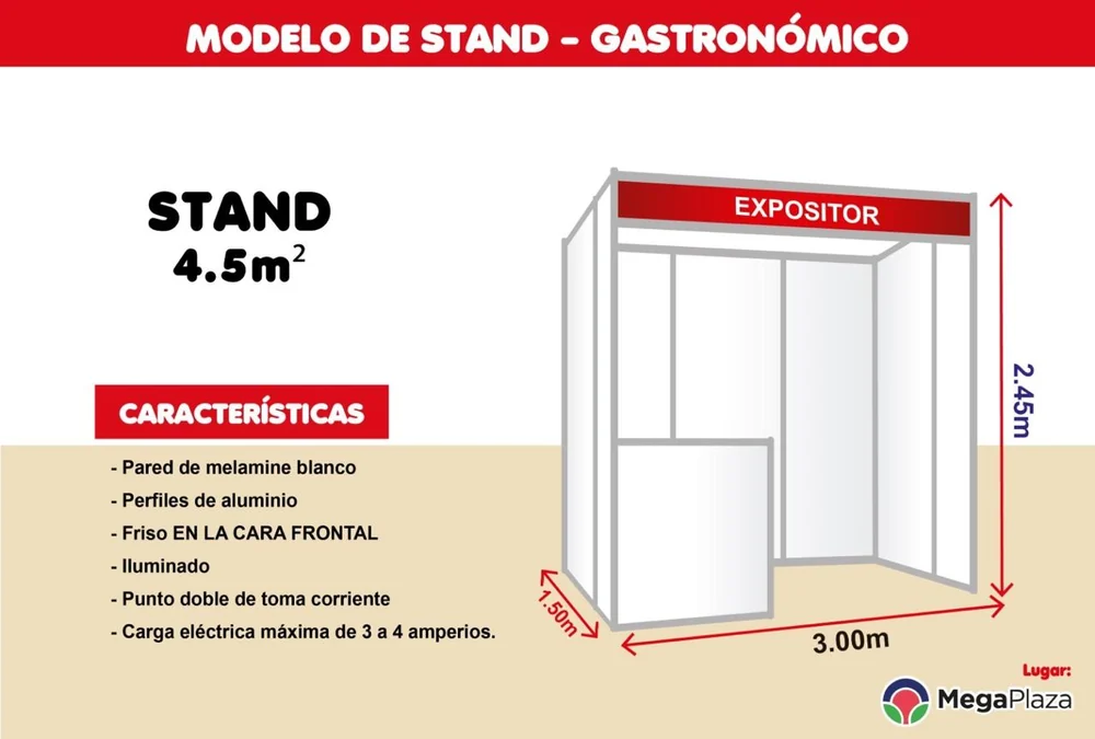 Stand Gastronómico · 4.5 m²