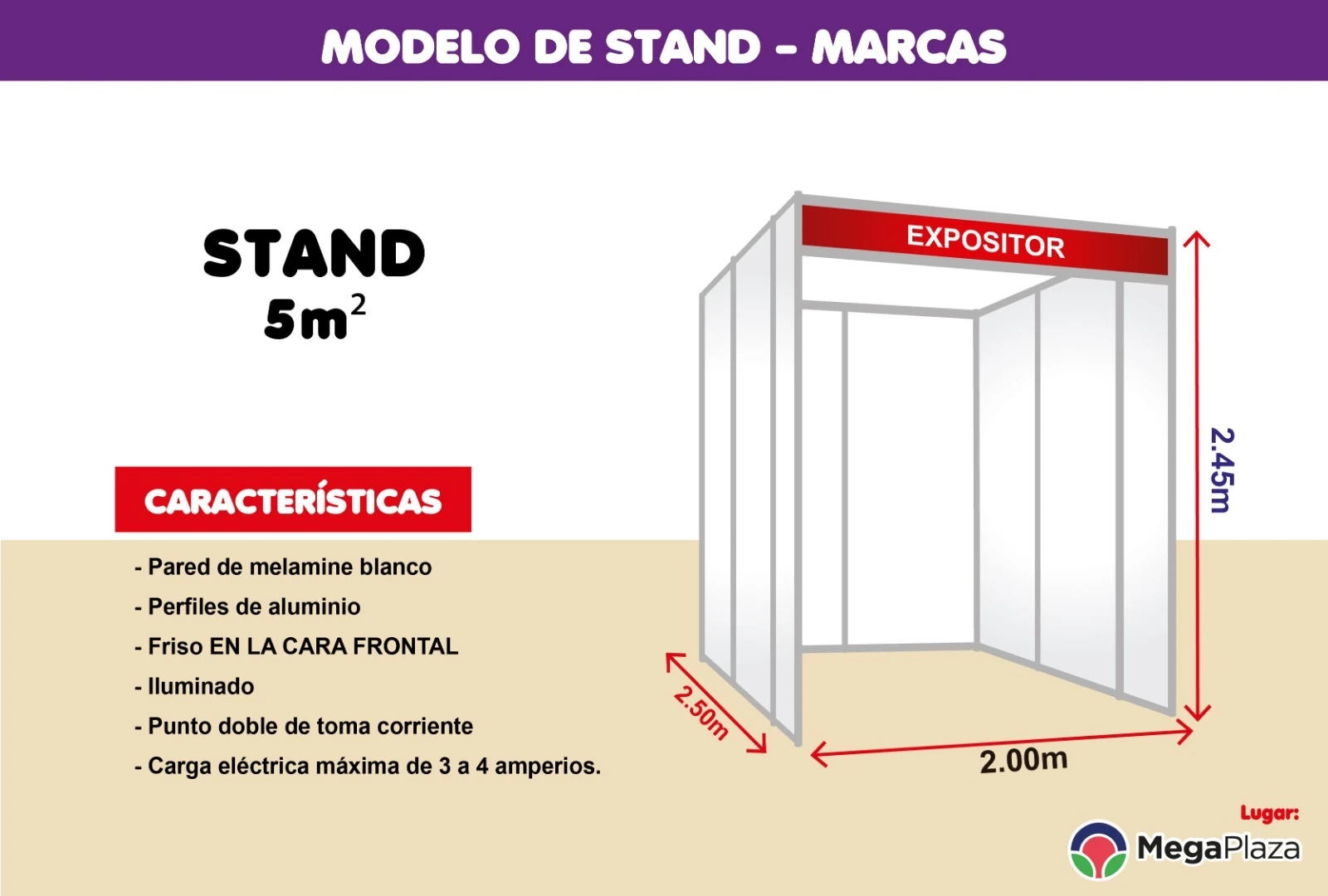 Stand Marcas · 5 m²
